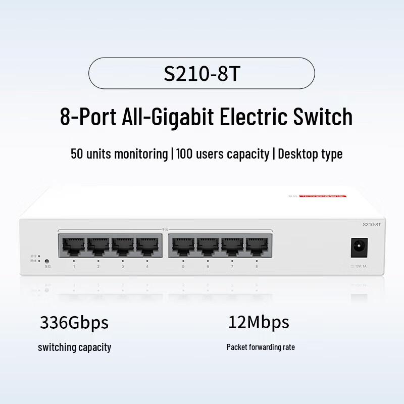 

Huawei SOHO S210-8T 8-Port Gigabit Web-Managed Switch
