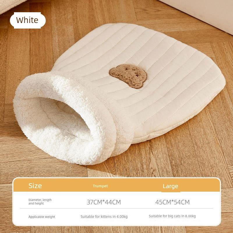 

Японский Seiko Осенне-зимний Кошачий спальный мешок Гнездо Heattech Кошачье гнездо Карман типа пуховика Кошачье гнездо Товары для питомцев S White