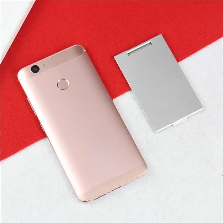 Алюминиевое складное карманное зеркало, мини-портативное зеркало для макияжа, дорожное ручное маленькое зеркало, туалетный столик, складное компактное косметически...