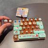 Squeeze Type Decompression Button Toy 26-Key Design Bag Hanging Ornament  Bag Decoration