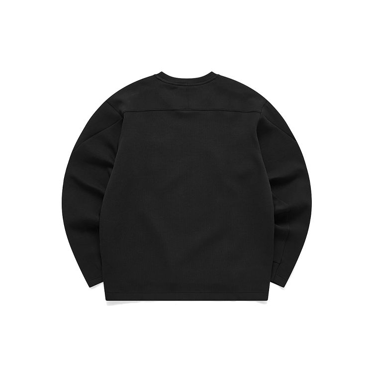 Fila Fusion Solid Color Pocket Sports Hoodie Unisex Hoodies Black T11U116202F-BK
