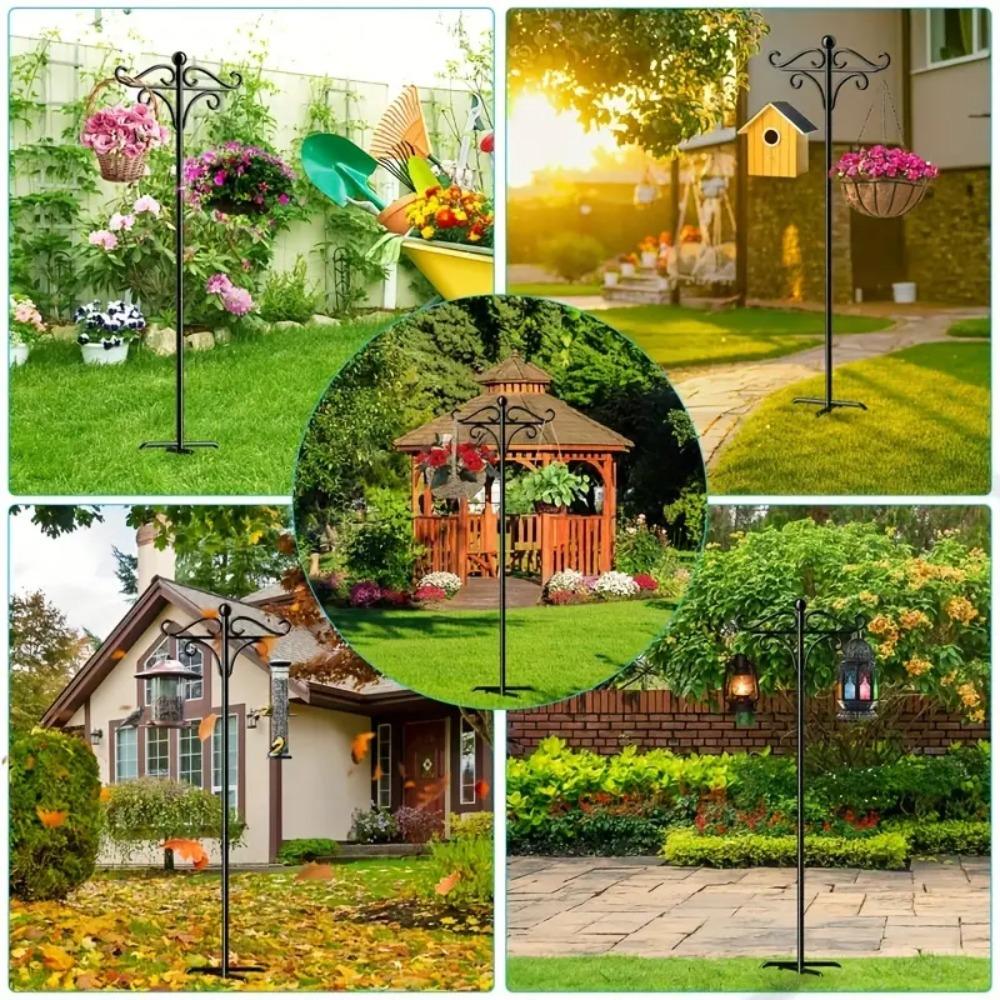 Adjustable Metal Shepherds Hooks Metal Plant Hook Hanging Basket Hooks  Bird Feeder