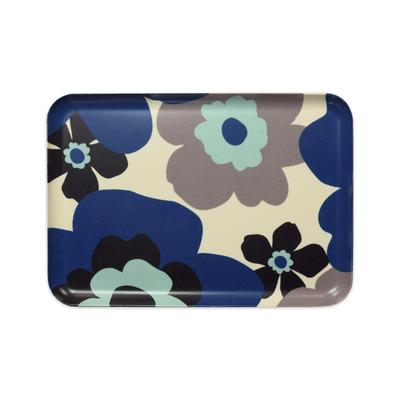 Tatsucraft SR Lunch Tray, Medium, 33cm, Web Original Model, Fuhura Blue, Dishwasher and Microwave Safe, Stylish Nordic Plastic SquareRectangular,