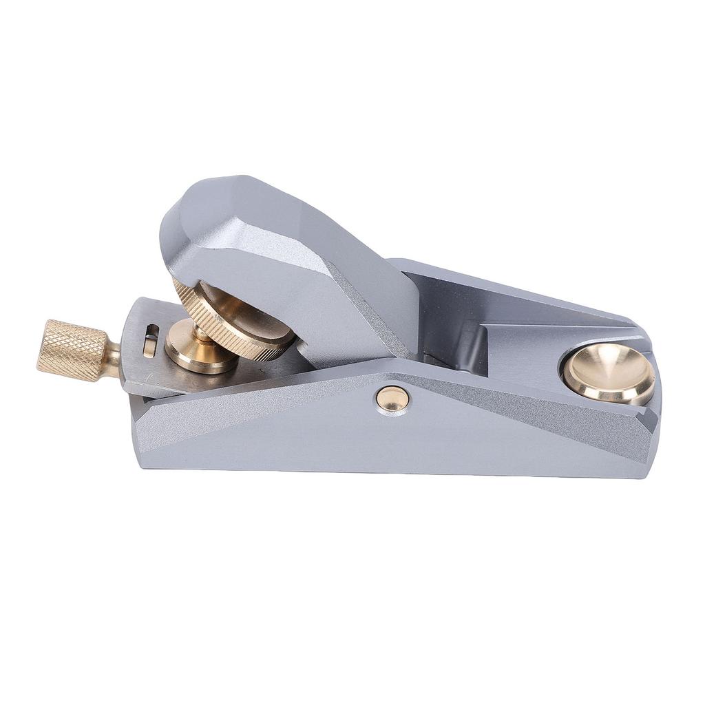 Low Angle Block Plane 33 Degree Woodworking Hand Planer for Miniature Model Leather Making Silver