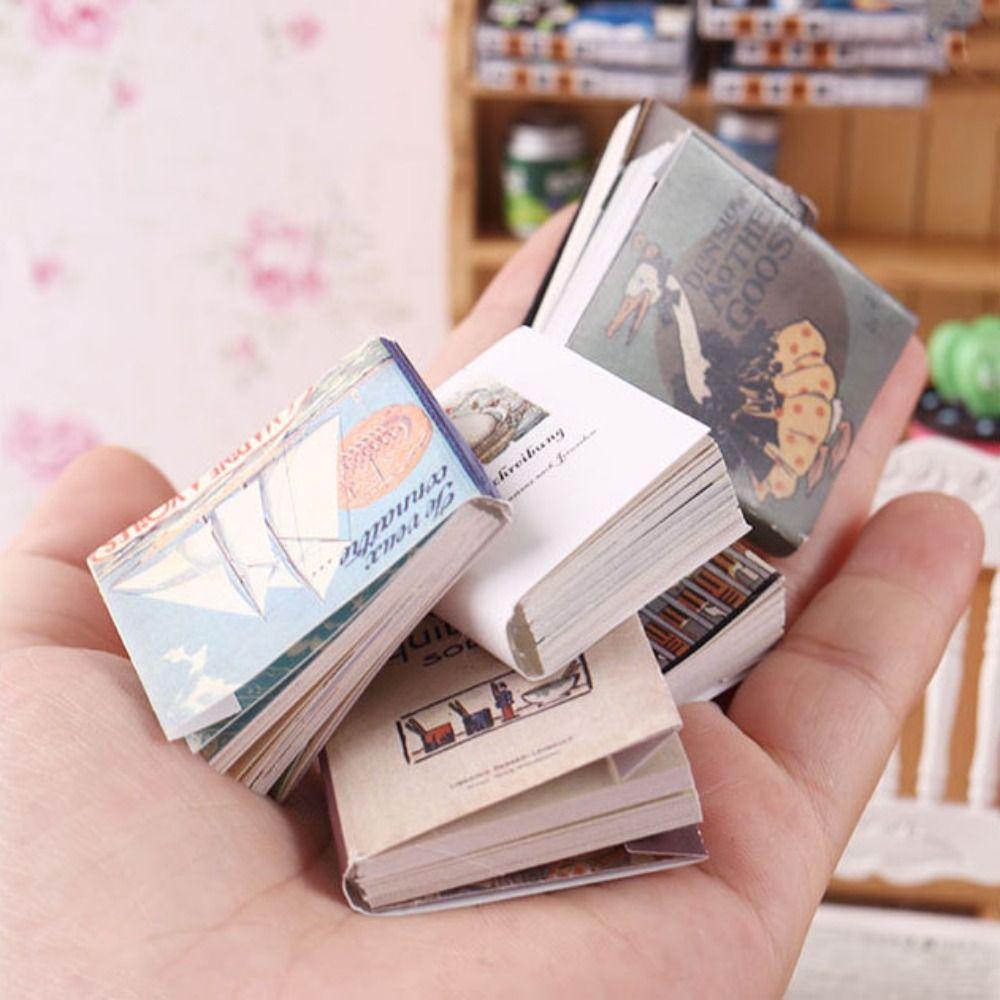 1/6 1/12 Dollhouse Book Multicolor Mini Books Gifts Miniature Book Model