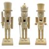 DIY Wooden Nutcracker Soldier Adornment Christmas Wooden Nutcracker Craft DIY Graffiti Christmas Unpaint Walnut Soldier Ornament