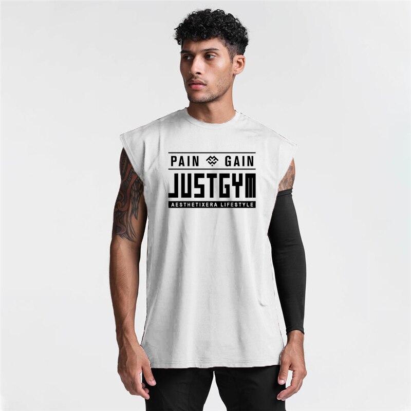 

Muscleguys, новая брендовая спортивная летняя быстросохнущая рубашка без рукавов с круглым вырезом и принтом для бодибилдинга и фитнеса XXL белый