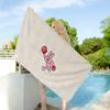 My F-Friend Pink Rabbit Funny Anime Beach Towel Colorful Bath Towels For Girl Microfiber Quick Dry Custom Sand Free Beach