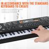 Non-Toxic Kids Electronic Piano Keyboard Portable 61 Keys Organ With Microphone Education Toys Musical Instrument Gift For Child Beginner