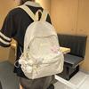 New small schoolbag college Mori floral high school student versatile girl mini backpack casual fresh backpack
