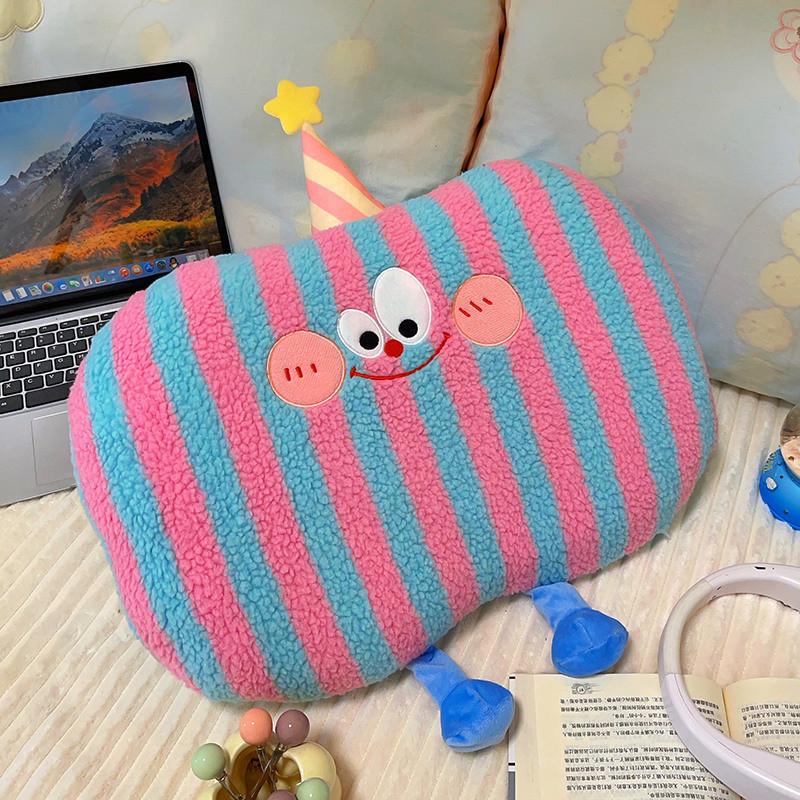 Foam Cartoon Memory Cushion Pillow With Plush Cover For Office Decor Car