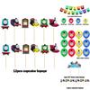 Lebhafte Thomas Kindergeburtstagsparty Zubehör Deko Ballon Banner Cupcake Topper