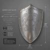 Personalized Knight Lion Shield  Handcrafted Steel Medieval Armor Display
