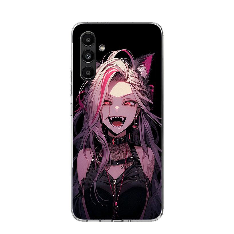 Cartoon Cool Demon Girl Phone Case For Samsung Galaxy A17 A16 A14 A15 A13 A57 A56 A54 A55 A53 A37 A36 A34 A35 A33 A26 A24 A25 A2