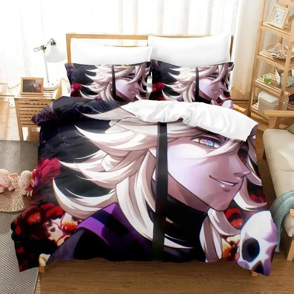 Nytt Doma Sängklädesset Enkelt Twin Full Queen King Size Sängset Vuxen Barn Sovrum Påslakanset 3D Tryck Anime Lakan Set