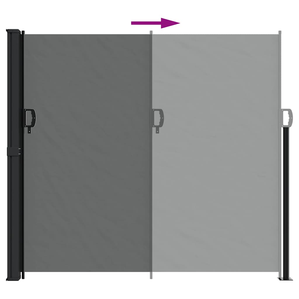 Vidaxl Tenda a Bracci Laterale Pieghevole, Antracite, 180X500 Cm