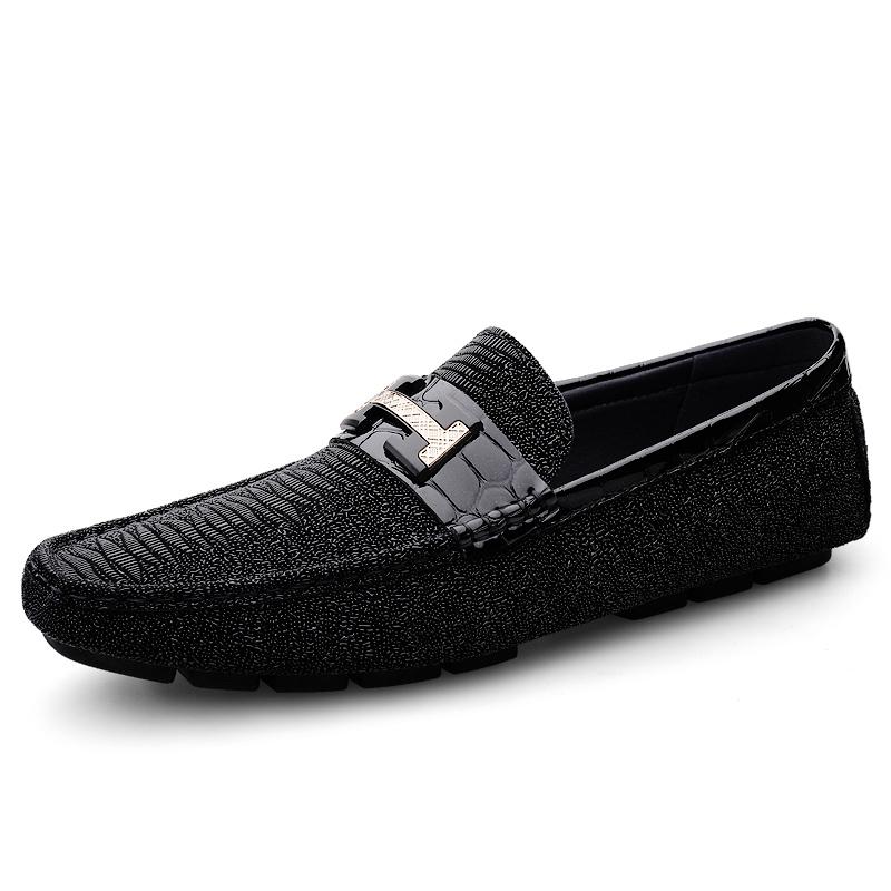 Fashion Hot Sale Casual Leather Loafers Luxury Men Handmade Driving Flats Ultra-light Slip-on Shoe Comfy Soft-Soled Moccasins Boat Shoes