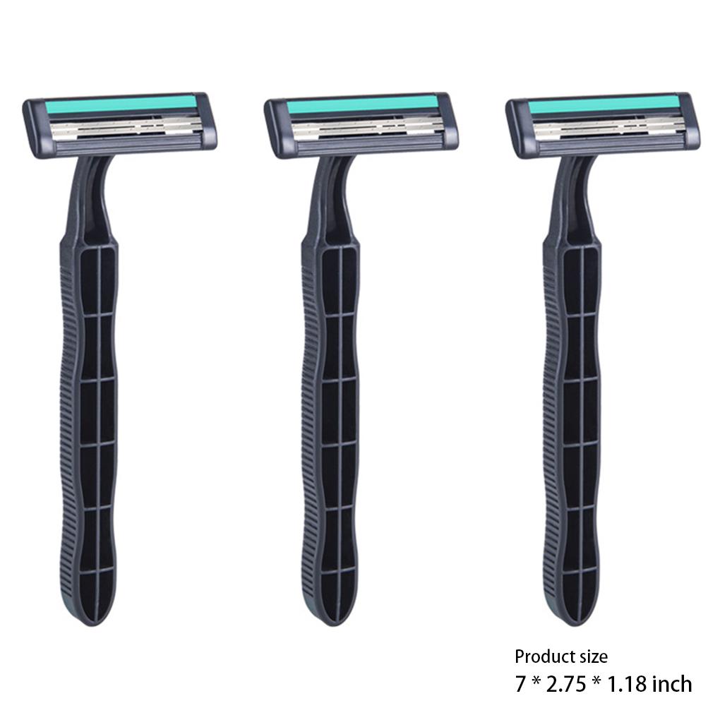 Shaving Razors for Men Manual Shaver Replaceable 2-layer Beard Remover Spring Summer Hollow Design Handle Trimmer