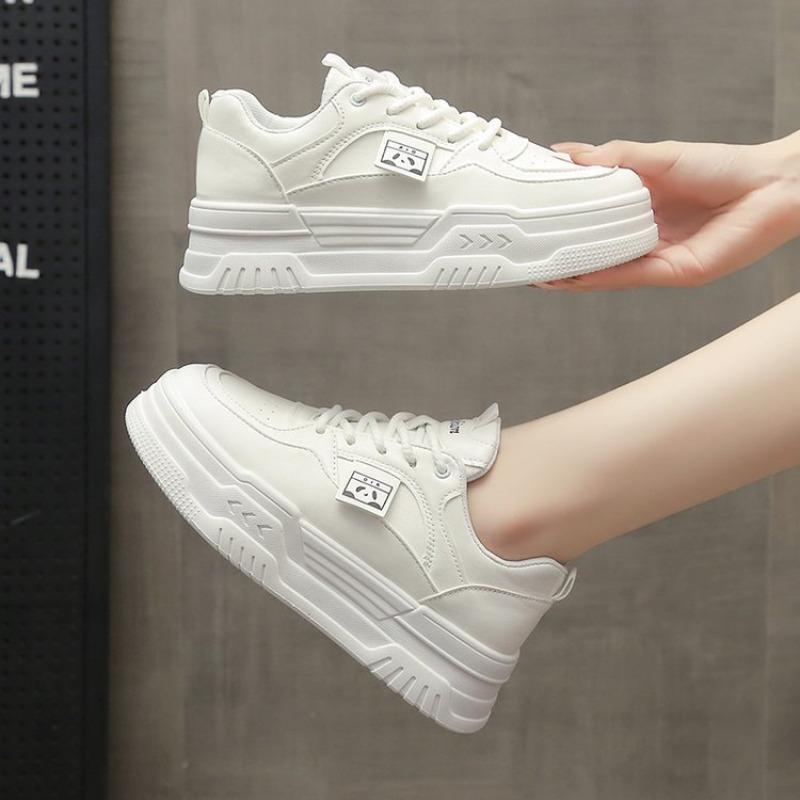 Fashion Simple Design Women Platform Sneakers Fashion Comfortable Lace-up Small White Shoes Student Board Shoes Non Slip Vulcanized Shoe