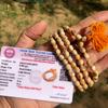 LAB Certified Tulsi Mala, 108 Prayer Beads Rosary - 32 Inch