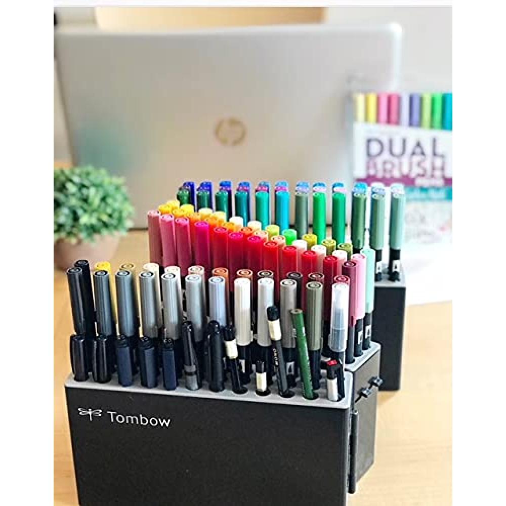 Tombow Brush Pen Dual Brush Pen ABT Eksklusiv bæreveske Kompatibel med alle 108 farger