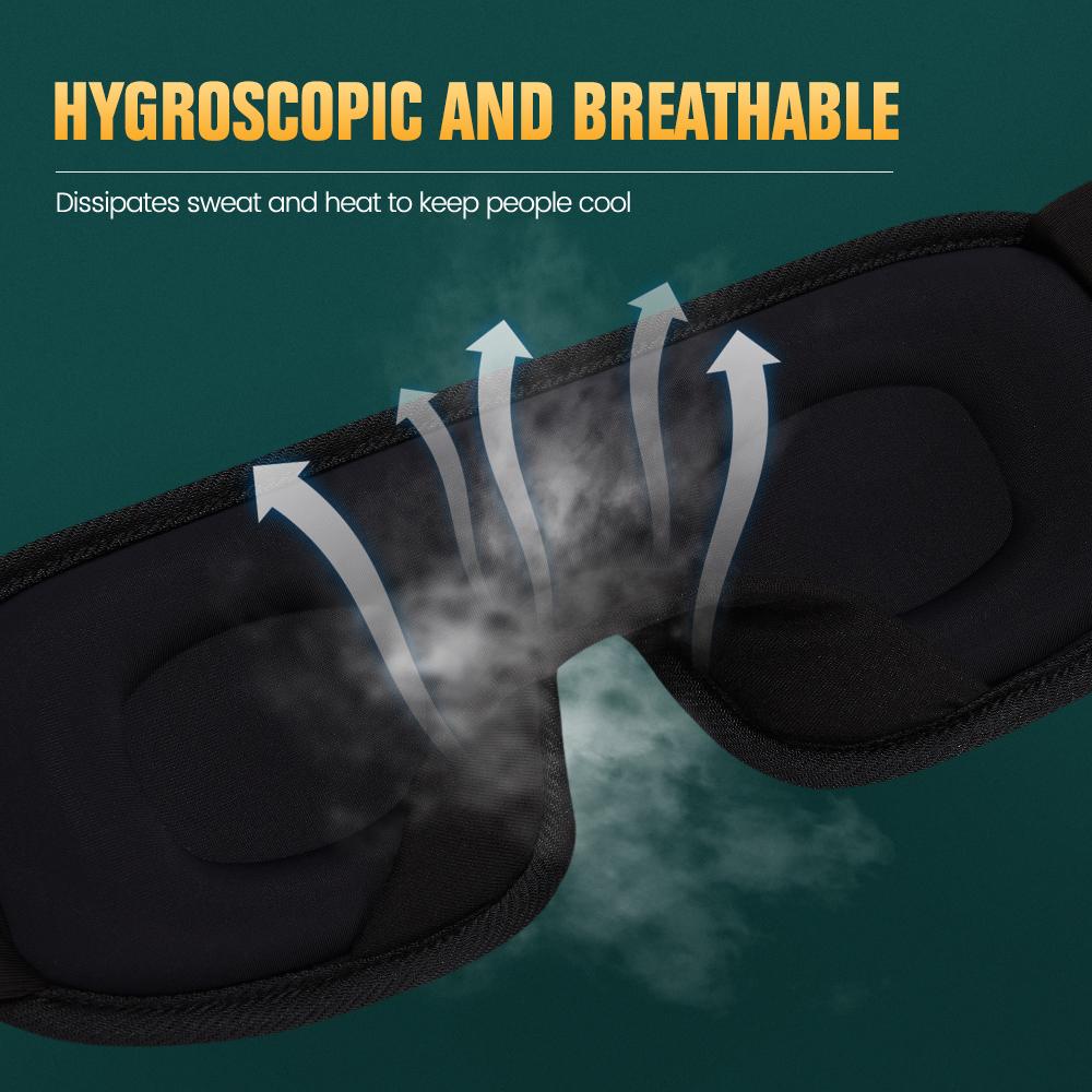 3D Sleeping Mask Block Out Light Sleep Mask for Eyes Soft Sleeping Aid Eye Mask for Travel Eyeshade Night Breathable Slaapmasker