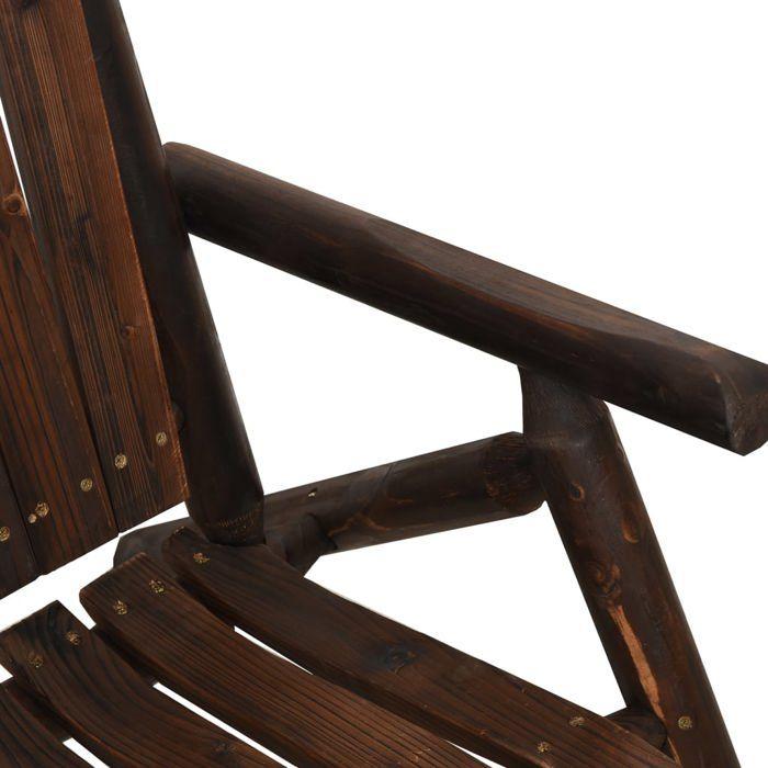 VidaXL Ensemble de Salon de Jardin 3 pcs, Mobilier d'Extérieur avec Table, Ensemble de Meubles de Terrasse Patio, Bois 3185522