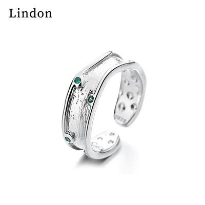 Lindon Classic Copper Alloy Zircon Ring Ladies Jewelry Wedding Promise Party Gift
