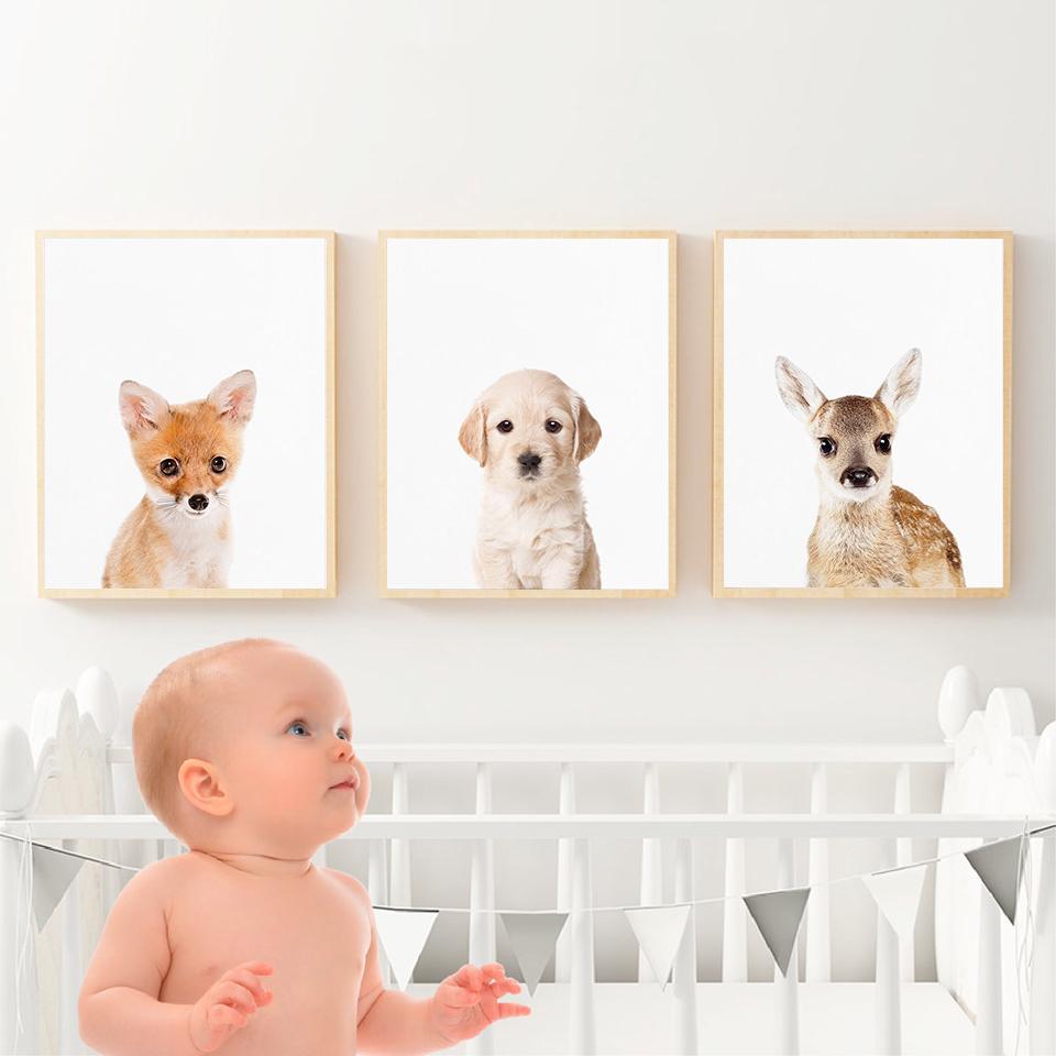 Giraffe Panda Elefant Leinwand Poster für Kinderzimmer Wand Kunst Bild Druck Tier Leinwand Malerei Nordic Kid Baby Schlafzimmer Kunst