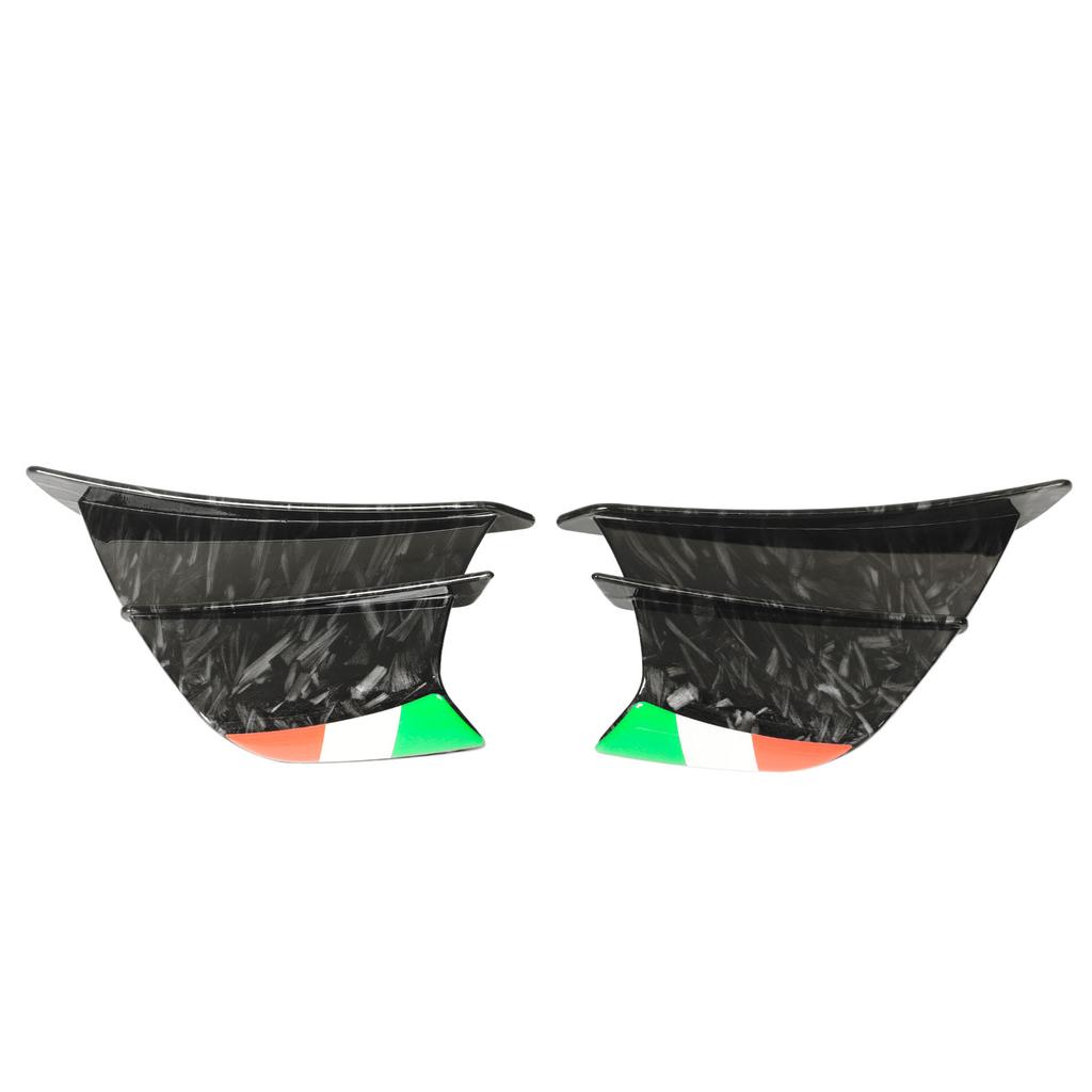 2PCs Motorcycle Wing Side Spoiler Fairings Winglets Fit for NINJA 400 250 Z900 Z1000 Bright Marble