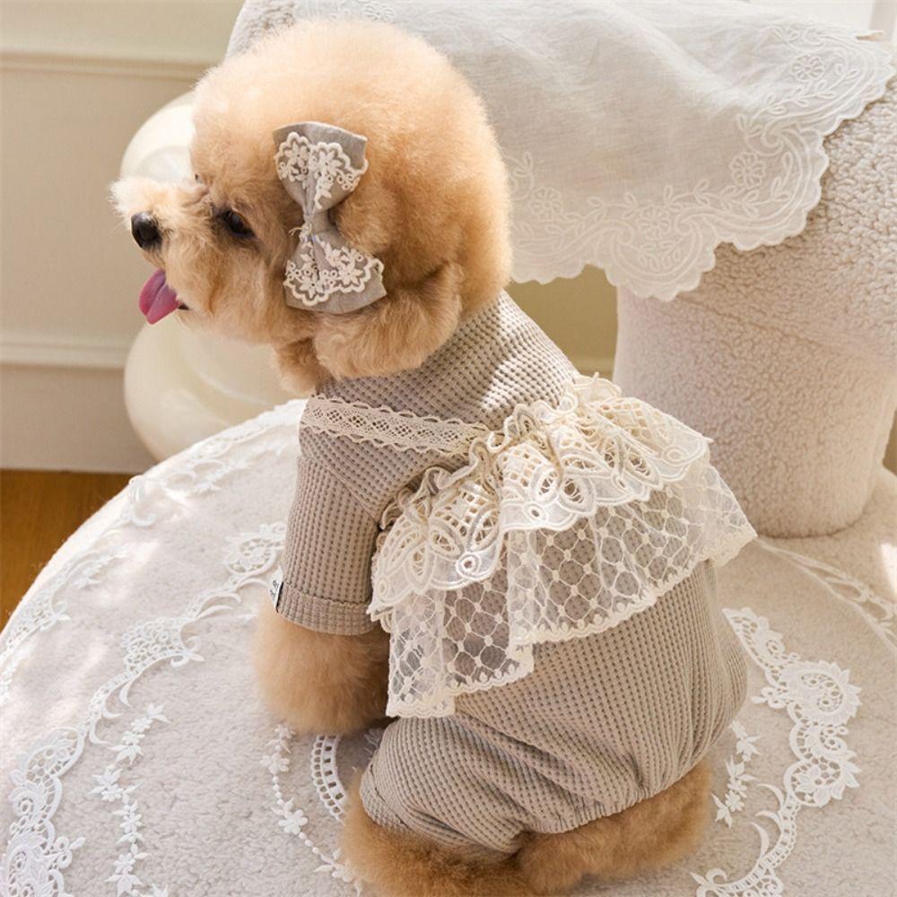 Lace Camisole Pet Spring Summer Jumpsuit Soft Pet Four Legged Coat Pet Supplies Dog Pajamas Autumn