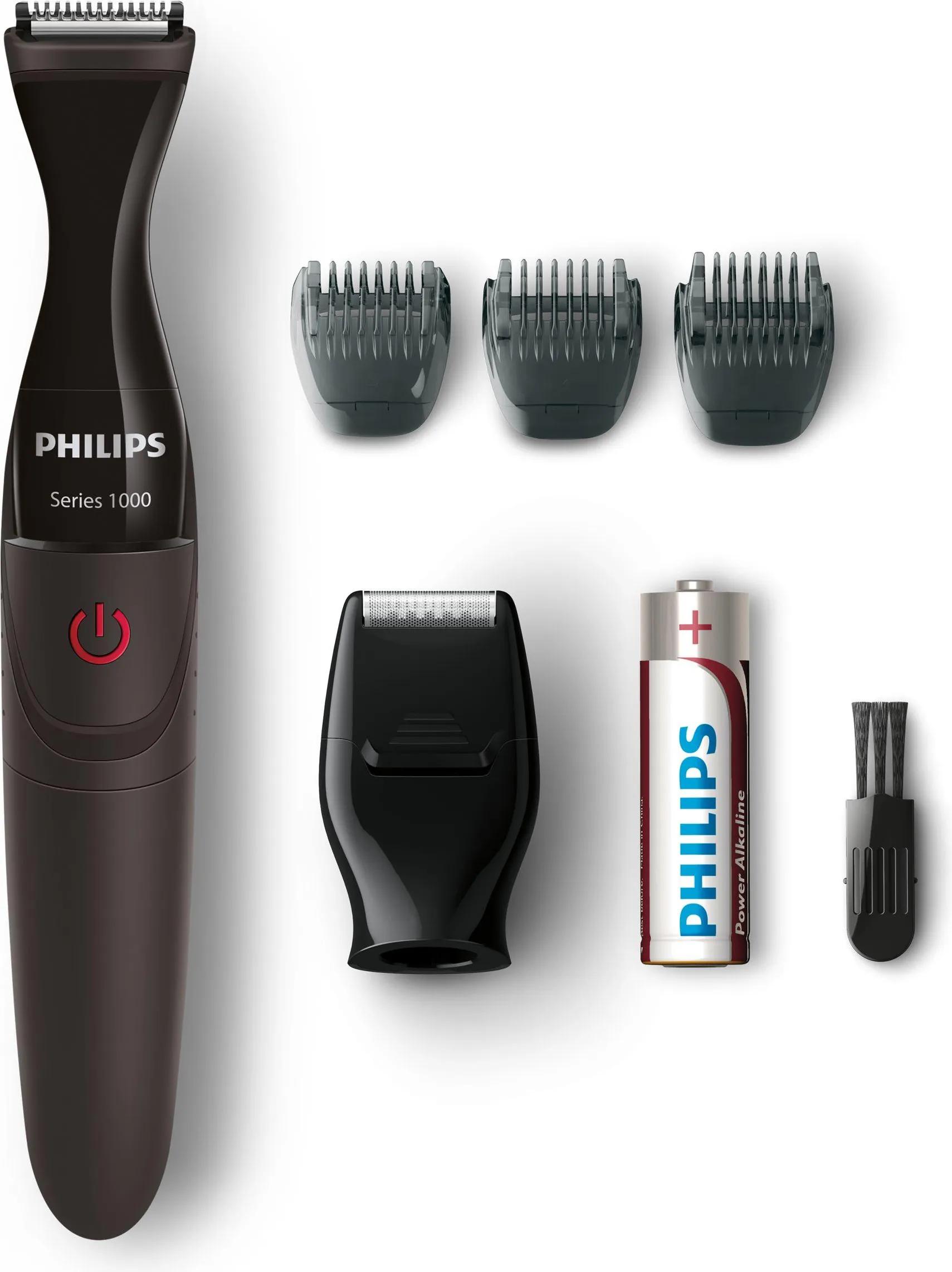 Philips MG1100/16 Elektrische Trimmer DualCut mesjes zwart zwart