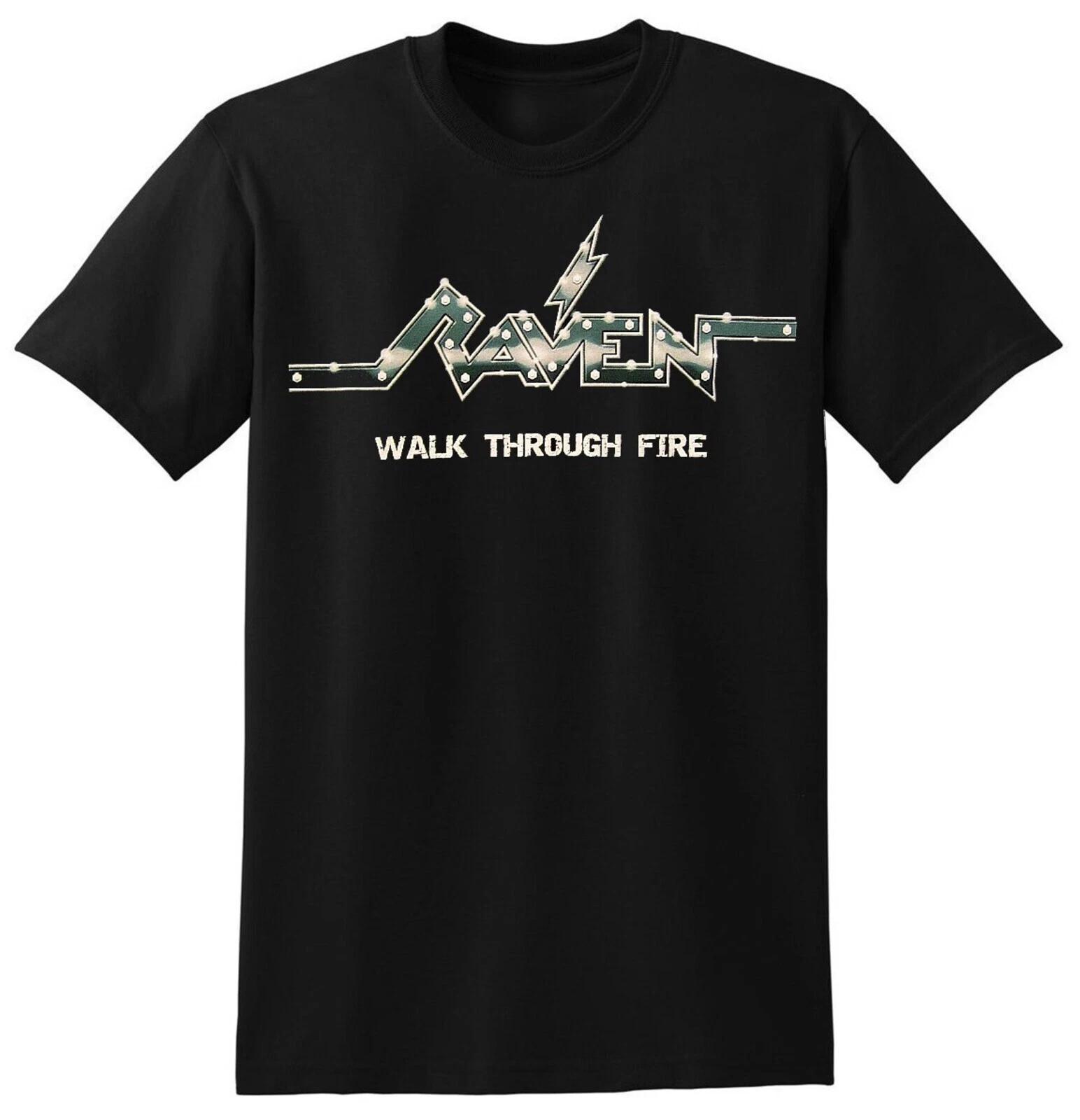RAVEN cd cvr WALK THROUGH FIRE Official SHIRT MED New wiped out bitch until drop M