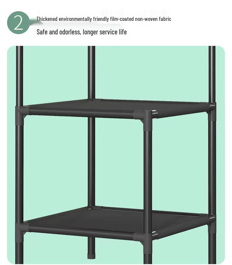 Modern Minimalist Metal Floor Coat Rack: Multifunctional Bedroom Clothes Hanger & Storage Solution.