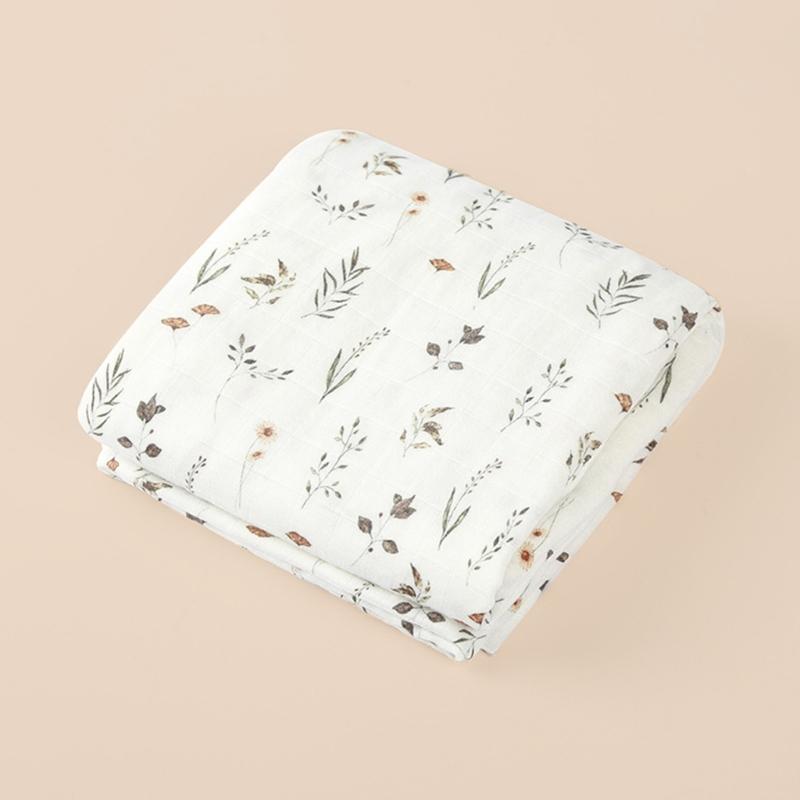 Bamboo Cotton Swaddles Blankets Cartoon Print Baby Blanket Large Size Newborn Blanket Wrap Your Baby in Comforts Style