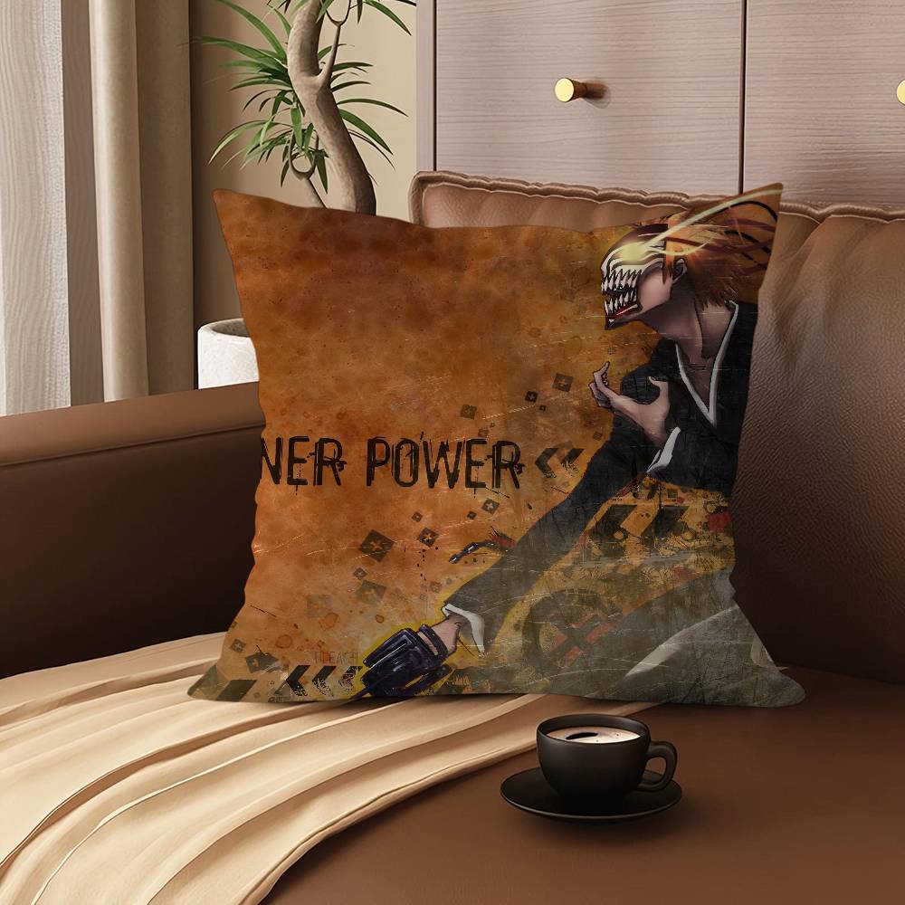 K-Kurosaki Ichigo Cartoon Animation Pillow Cover Sofa Cushion Cover Home Room Decoration Children Gift