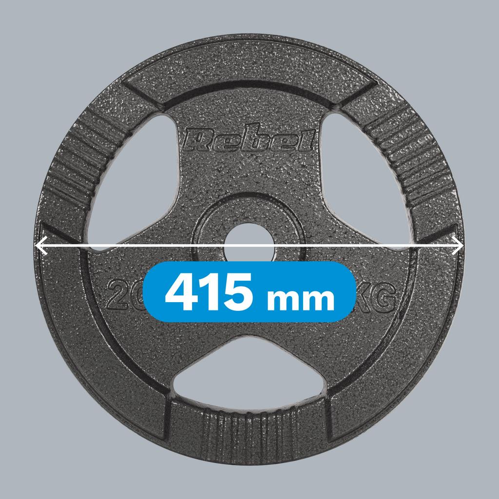Obciążenie Żeliwne  1X20Kg Otwór 51Mm Talerz Z Uchwytami Rebel Active