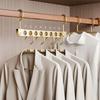 6/8 Holes Storage Rack for Clothe Hanger Organizer Foldable Rotatable Magic Metal Hangers Storage Rack Wardrobe Space Saver Hook