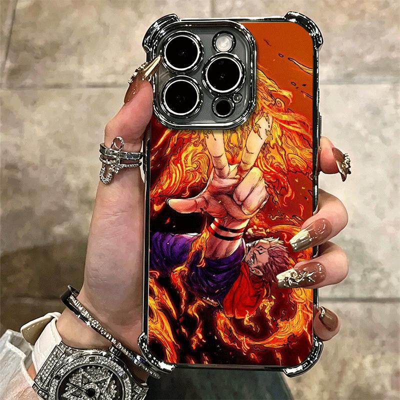 Anime Itadori Yuji JUJUSU Soft Phone Case For iPhone 15 16 17 Air 14 Pro Max 16E Plus 13 12 Mini Plating Anti-Fall Fundas