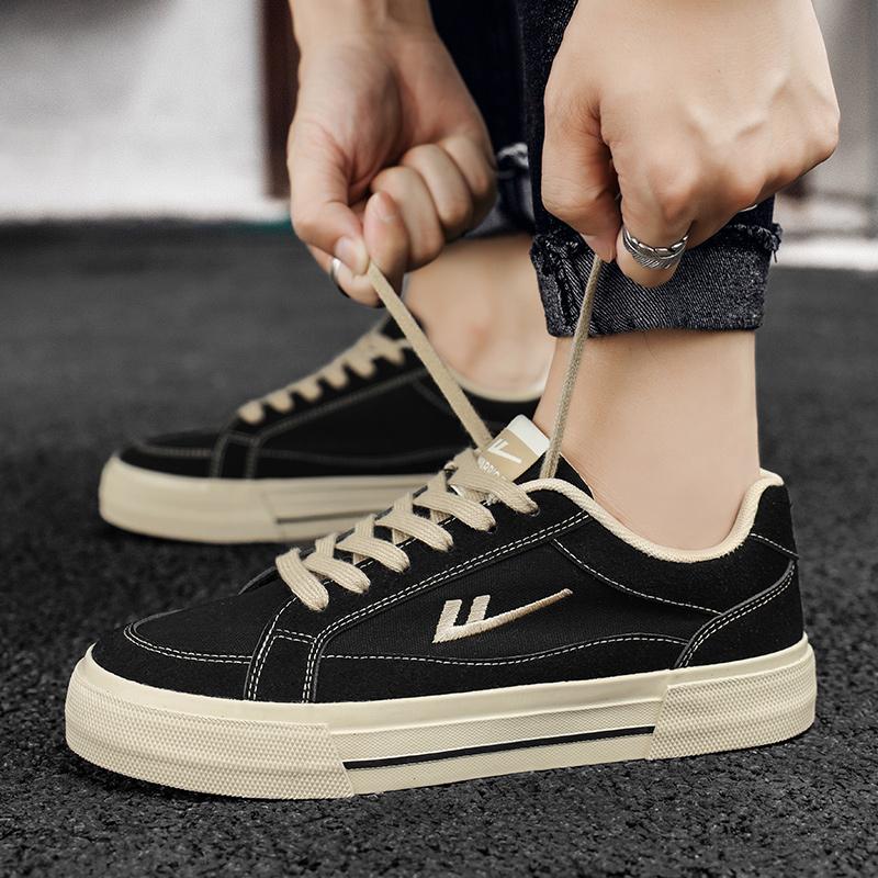 Warrior Canvas Fashion Simple Classic Retro Non-Slip Wear-Resistant Lightweight Breathable Low-Top Skate Shoes Unisex sneaker WXY-J058HJ04