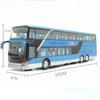 Children Toy Luxury Bus Double Decker Bus Children Toy Model Simulation Bus Alloy Bus Return Sound and Light Toy Car Gift