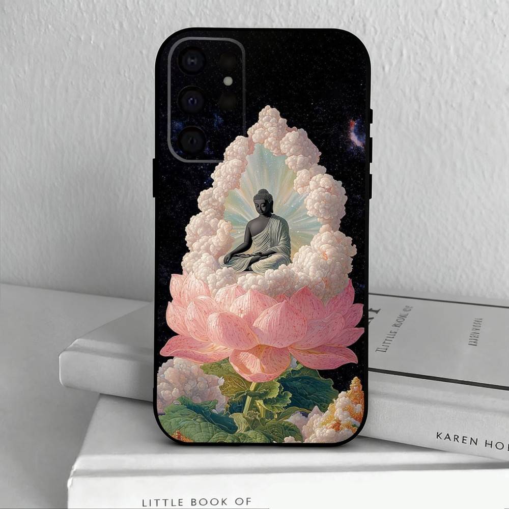 The B-Buddha Art Phone Case For Samsung S25,S24,S21,S22,S23,S30,Ultra,S20,Plus,Others Soft Black Cover
