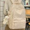 Schoolbag Cartoon Printed Backpack Women's Fresh Student School Bag Ins Niche Large Capacity Backpack