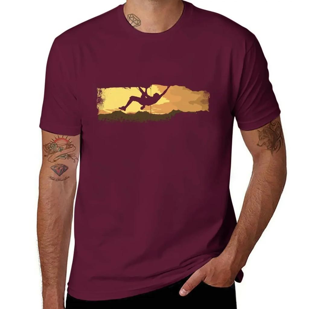 Extreme Climbing TShirt rapper graphic tees vintage graphic tee heavy weight t shirts for men 2025 new model