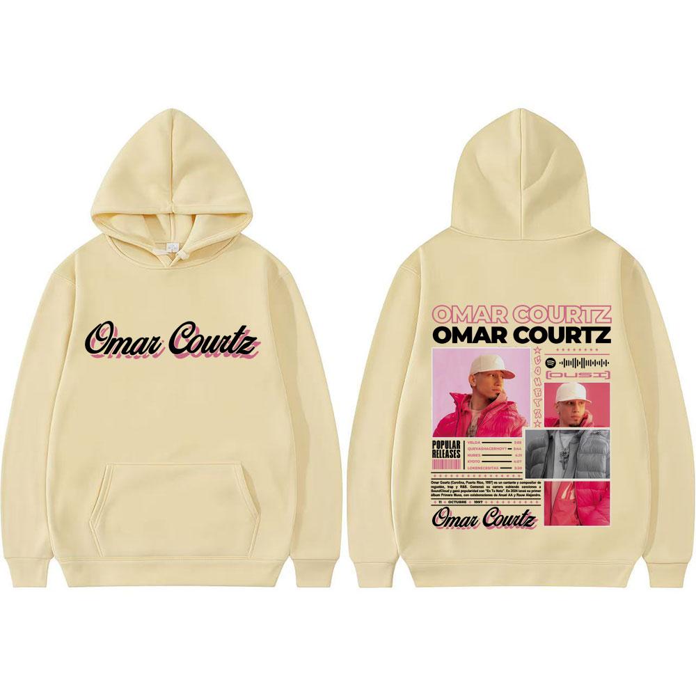 Rapper Omar Courtz Primera Musa 2025 Printed Sweatshirts Men Women Vintage 90s High Street Oversized Hoodie Casual Loose Hoodies