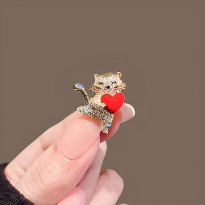 Broche Exquise, Petite et Mignonne, Épinglette Fermoir Anti-éblouissement Haut de Gamme pour Femme, Mini Corsage