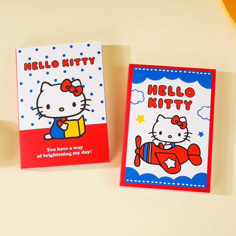 Hello Kitty A6 Vitality Series Sticky Notes & Memo Notebook with Full-Color Pages