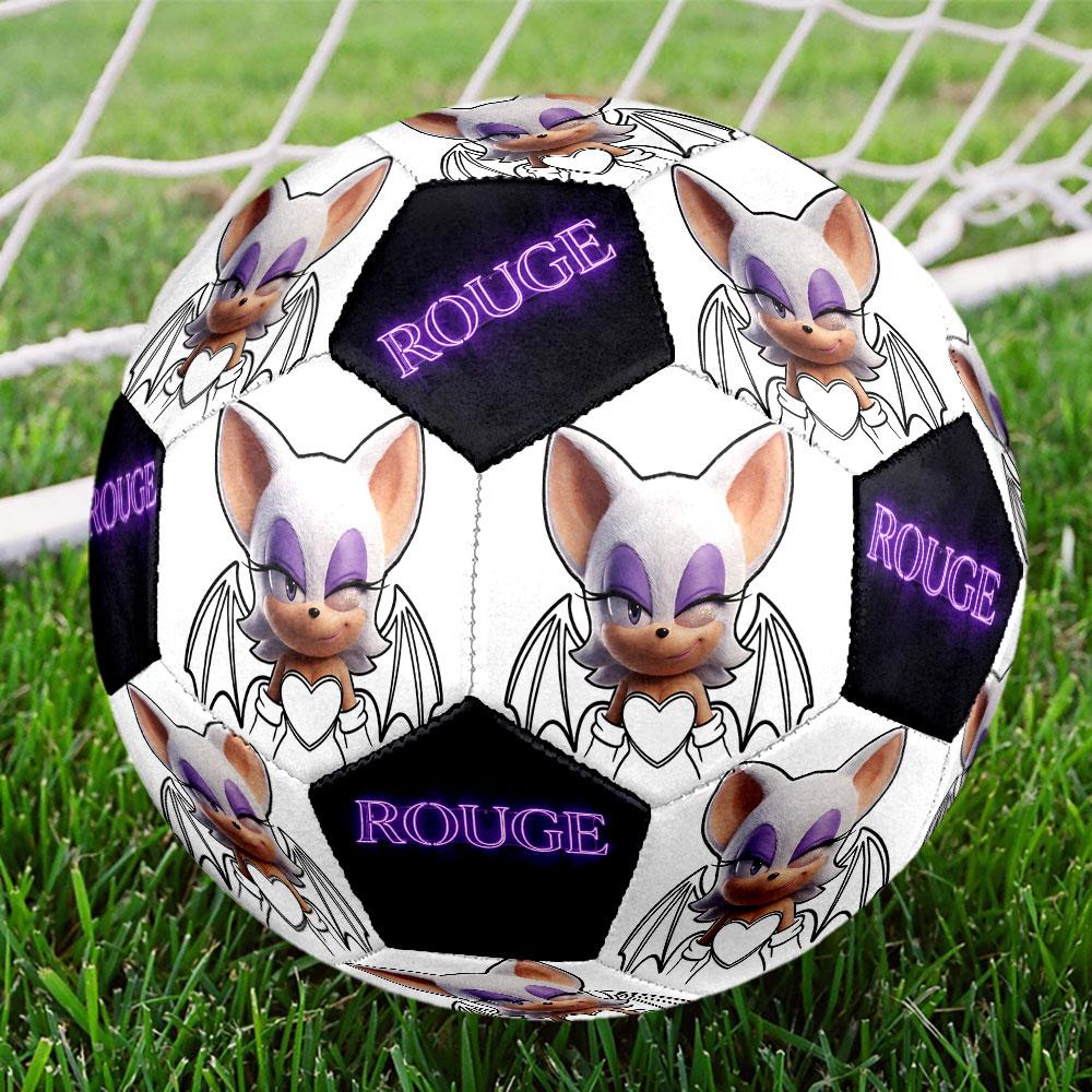 1pc Sonic the Hedgehog Soccer Ball Size 5 Indoor Soccer Ball Fashion Colorful Backyard Game - Great For Sports Fans Gift HE57