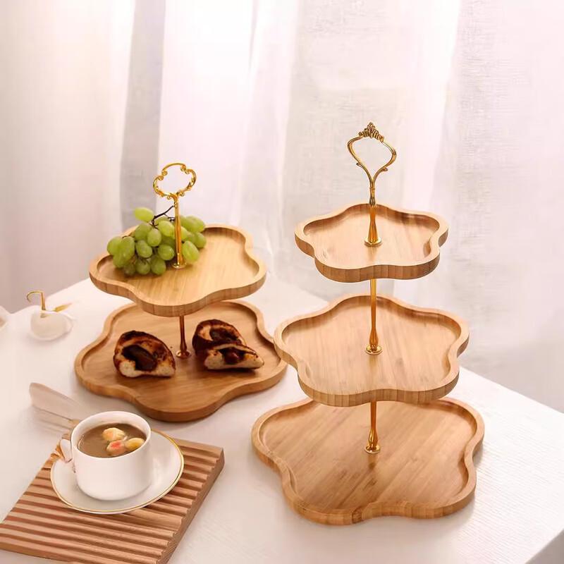 Multi-Layer Bamboo Fruit Plate Medium