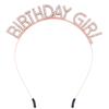 European & American Rhinestone Birthday Girl Headband: Alloy Party Gift